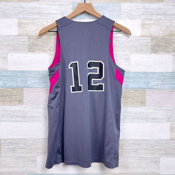 Georgia Bulldogs Under Armour Reversible Tank Top Gray Pink SEC Womens Small - Picture 4 of 11